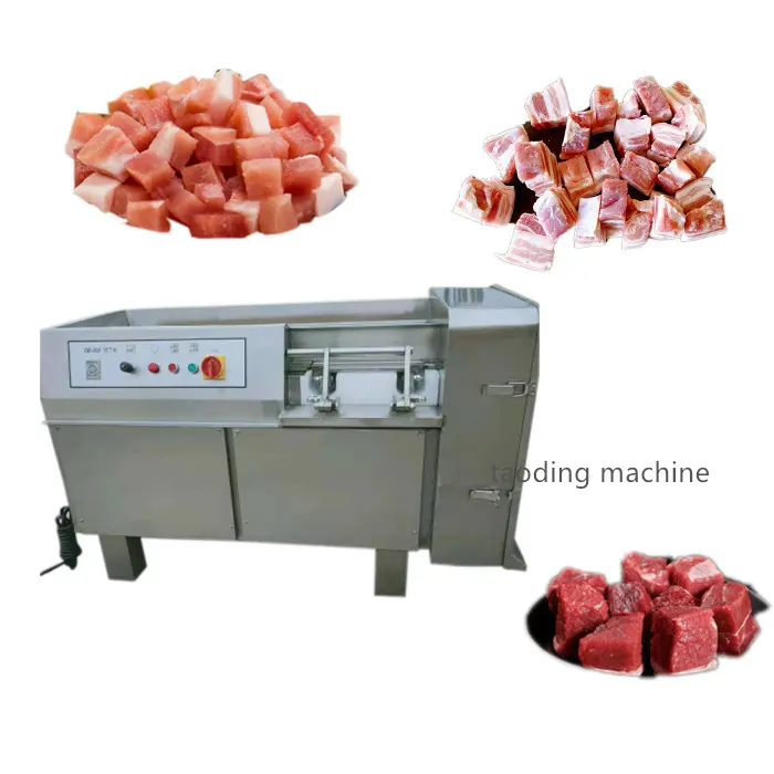 400 kg/h 고기 커터 쇠고기 다이서 기계 냉동 돼지 고기 다이싱 기계 햄 치즈 커터 염소 고기 큐브 절단기 가격