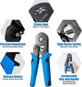 450 adet HDPE malzeme HSC8 6-4A 10-6A sıkma pense manuel aracı Set profesyonel sıkma aracı - Product Image 5