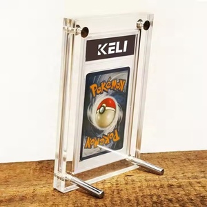 <strong>Custom</strong> Clear Pokemon Cards Storage <strong>Display</strong> Box Acrylic <strong>Frame</strong> for Graded Sports Card <strong>Display</strong> - Product Image 1