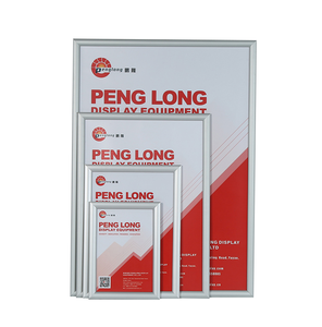 工厂供应壁挂式11x14电梯PVC和金属卡扣框架25毫米宽度展示板印刷海报架 - Product Image 1