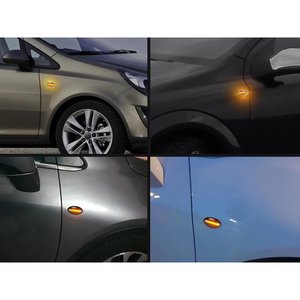 Opel Corsa C Combo Astra F Tigra direnç dahil-otomobiller için duman Lens ile dinamik LED Side Marker gösterge kiti & - Product Image 3