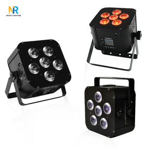 Fabrika doğrudan satış sahne ışıkları 6x18w pil ışığı kablosuz uzaktan kumanda Wifi tam renkli Led şarj edilebilir pil ışık - Product Image 4