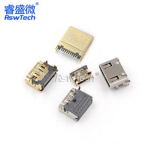 安全微型迷你Hdmi电缆连接器锁定19针型连接器Hdmi母从电脑电视高清系列连接器 - Product Image 6