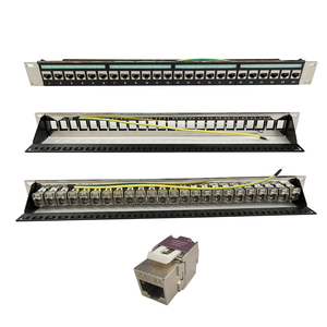 19英寸1U UTP FTP RJ45 Cat5e Cat6 Cat6A空白网络配线架24端口机架安装空载配线架 - Product Image 3