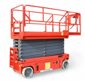 Mini sollevatore manuale semovente a forbice a metà salita In terra piccola piattaforma capacità di carico 500kg per uso domestico alberghi tipografie - Product Image 1