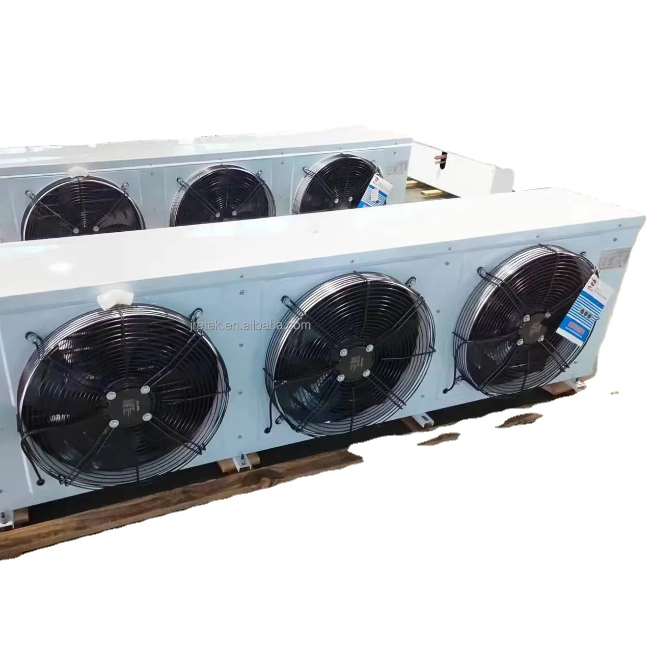 Dispositivo di raffreddamento dell'unità di refrigerazione raffreddato ad aria di sbrinamento del riscaldatore industriale su misura per la cella frigorifera di congelamento rapido