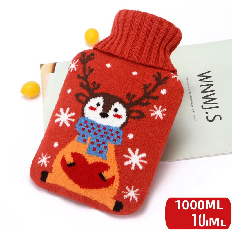 Colorful---Orange Chris Deer+White BS hot water bag+cloth cover