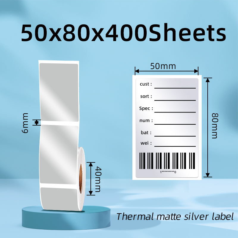 50X80mm (400 hojas/rollo)