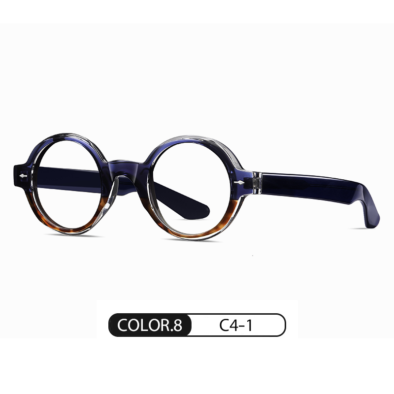 8. azul-Demi floral C4-1 lentes de luz azul