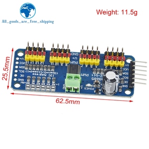 TZT PCA9685PW 16-Kanal-12-Bit-PWM-Servoabschirmtreiber I2C-Schnittstelle PCA9685-Modul für Raspberry Pi