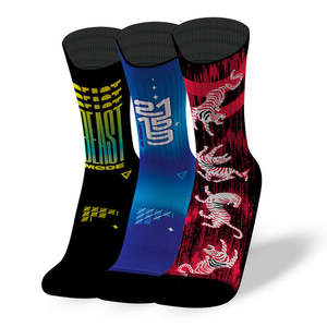 Kaus kaki pergelangan kaki pria, 100% Port katun pelatih olahraga berlari liburan berbantalan - Product Image 1