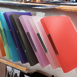 Đa-Màu Mờ Bìa Cứng PP Ngân Sách Chất Kết Dính 2-Lỗ Vòng A4 Thư Mục Tập Tin Văn Phòng Trường Nguồn Cung Cấp - Product Image 2