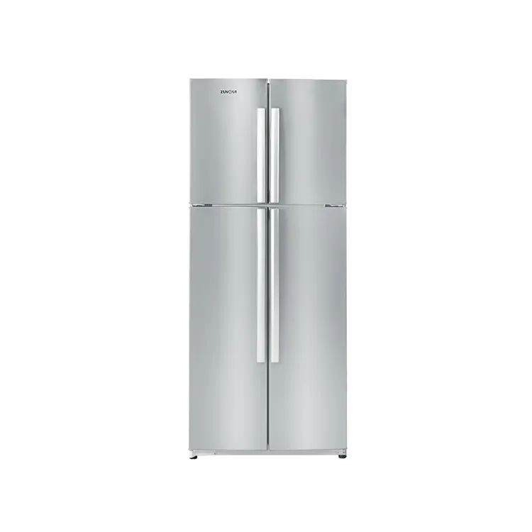 Refrigerador de bebidas con puerta cruzada de acero inoxidable al por mayor de fábrica ZUNGUI para hogares