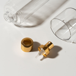 Bottiglia di plastica trasparente per animali domestici da 100ml 3.4oz con nebulizzatore a crimpare e tappo - Product Image 2