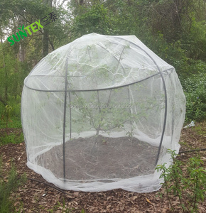 Malla de protección contra insectos con cordón para jardín, cubierta para plantas, frutas y flores, 60 unidades