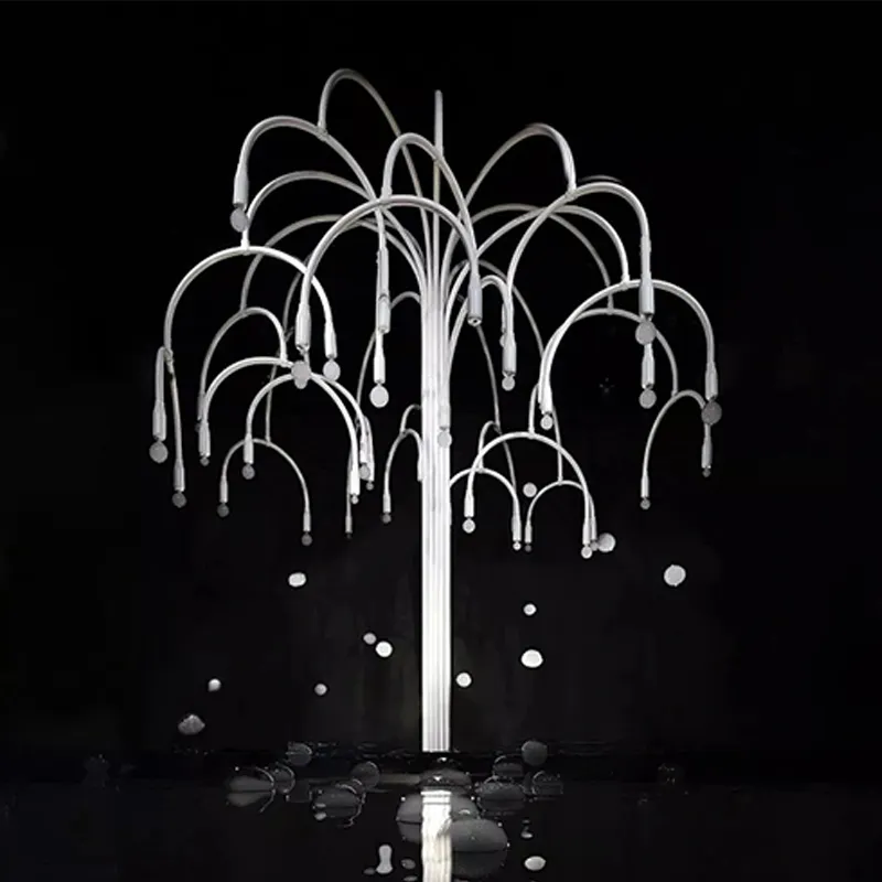 El árbol LED de burbujas de humo K074 hace que un Tiktokof del mismo tipo sea un dispositivo interactivo que puede escupir burbujas decoración de esculturas LED