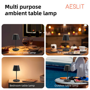 AESLIT AL-19ミニタッチセンサーLEDライトバー充電式バッテリーデスクランプレストラン用ホテルカフェミニマリストデザイン - Product Image 5