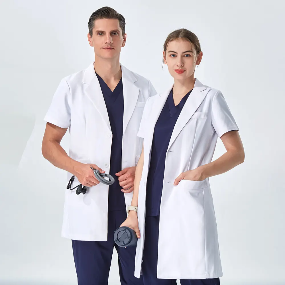 New Pet Grooming Agency Work Clothes Medical Doctor White Coats Beauty Nurses Work Gown Costume Chemistry Lab Coat for Students