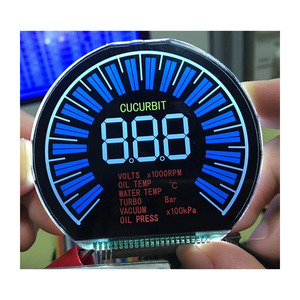 Grande Display 7 segmenti monocromatico moto tachimetro Display LCD prezzo di fabbrica personalizzato TN HTN VA FSTN - Product Image 5