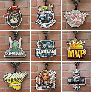 Catena di Turnover Design a doppio strato con Logo acrilico in oro tagliato al Laser personalizzato per Fan di concerti nordamericani, giochi di calcio - Product Image 6