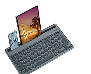 Teclado inalámbrico recargable de modo dual con traje de ratón Ranura para tarjeta silenciosa Teclado multidispositivo - Product Image 2