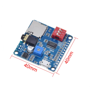 Modulo di riproduzione vocale MP3 One to One Trigger controllo seriale riproduzione USB Download 8M DY-SV8F di archiviazione - Product Image 2