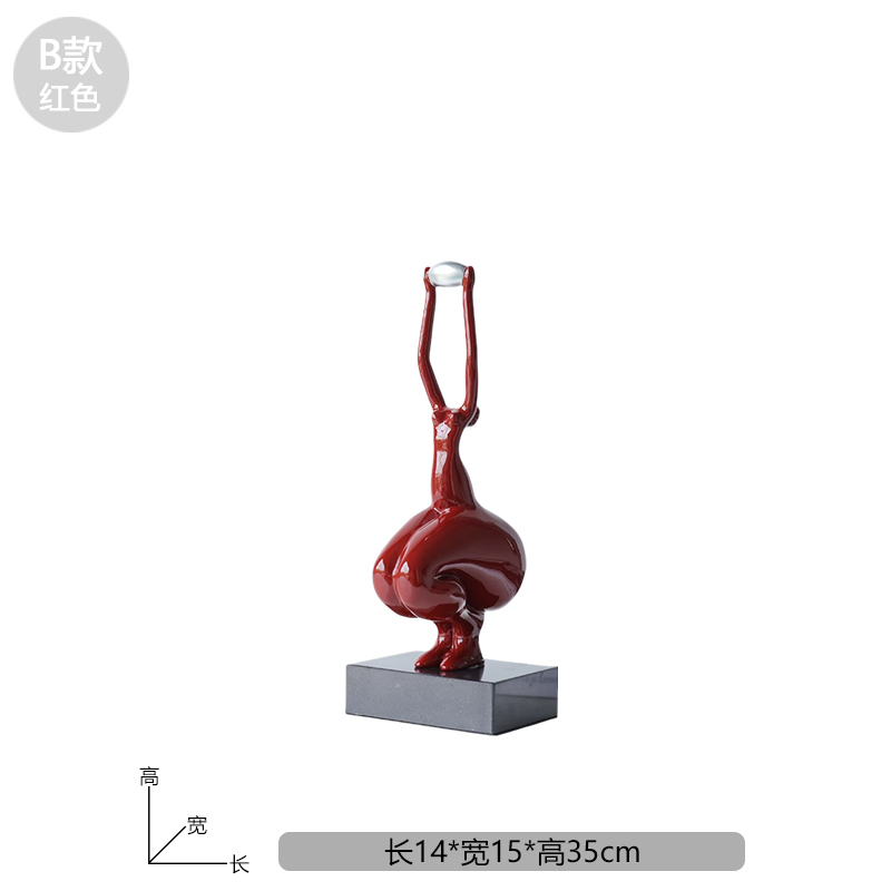 Tipo B rojo tamaño pequeño 35cm alto