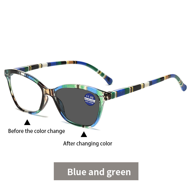 Bleu avec vert