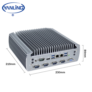 Fanless組み込みコンピュータPc Intel I3 I5 I7 2 Lan 6 COMサポートバスオートメーション用 - Product Image 5