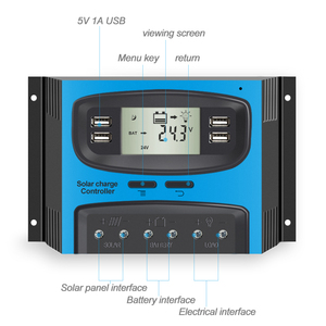 Direkt verkauf ab Werk AUTO Solar laderegler 12V/24V PWM Solar regler LCD-Display USB 5V 2.1a für Beleuchtungs regler - Product Image 4