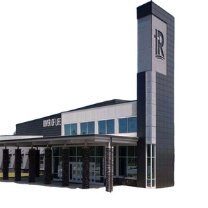 China Supply Modular Quick Build Light Prefab Steel <strong>Structure</strong> Church Curved Insulated Steel Building - Product Image 2