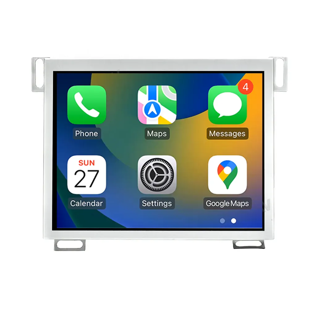 Rádio para carro com tela de toque estéreo carregador Dodge Ram 2011-2018 GPS, rádio multimídia com navegação e carregador sem fio, carregador com 128G Android