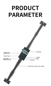 Strumenti di misurazione dei dati del cavo in acciaio inossidabile da 0-200mm letture del livello USB digitali di tipo verticale strumenti di misurazione del livello - Product Image 4