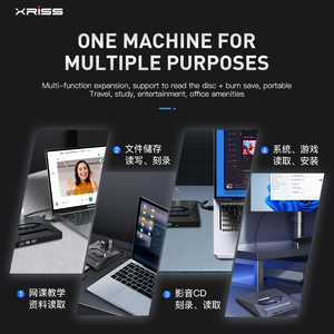笔记本电脑台式机的外部光盘刻录机USB 3.0 USB C外部光盘RW驱动器 - Product Image 2