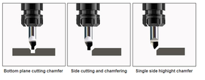 PCD Cutting Chamfer Forming Milling <strong>Cutter</strong> Diamond Milling <strong>Cutter</strong> Pc Acrylic High Gloss Milling <strong>Cutter</strong> - Product Image 3