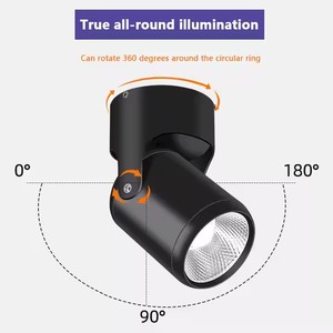 IP65防水表面安装发光二极管聚光灯，带可调5 W 7W 12W 15W COB天花板安装发光二极管天花板筒灯 - Product Image 6