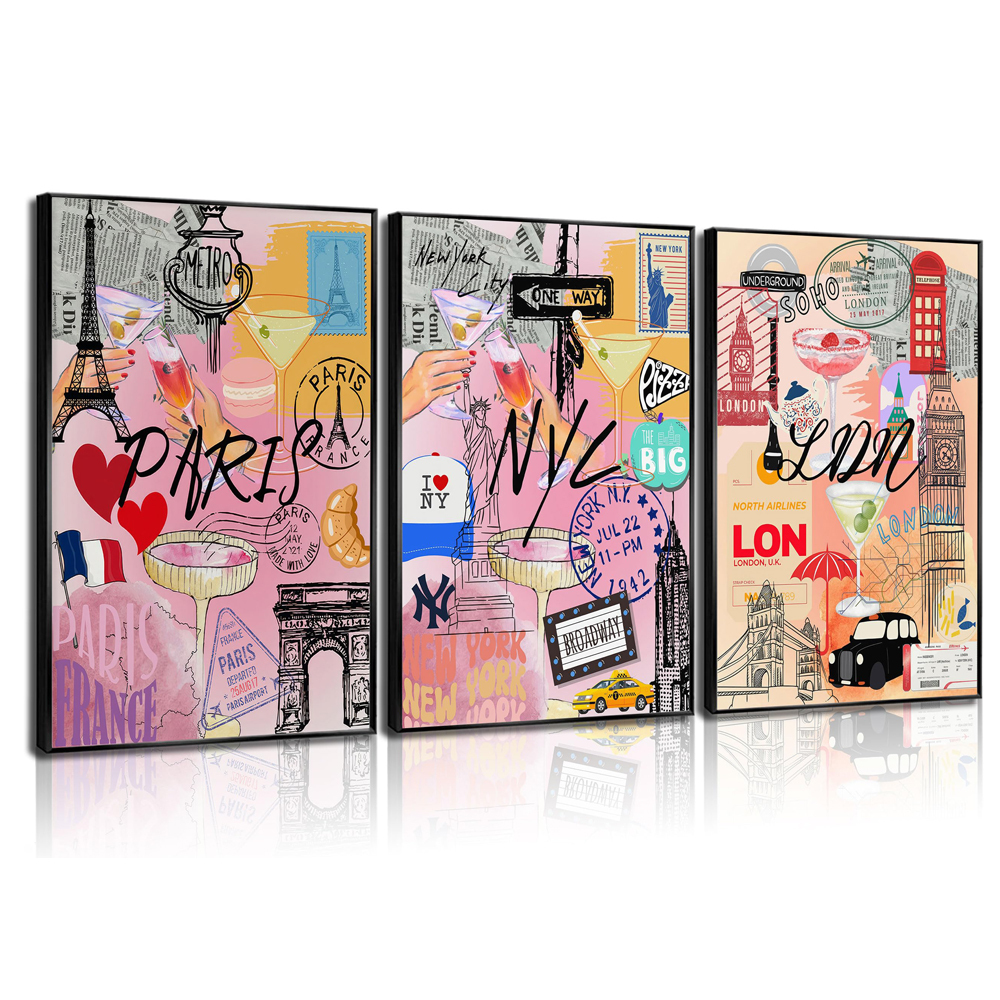 YL033-Colorful(3pcs sans cadre)