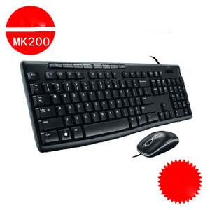 Original MK120 <strong>Keyboard</strong> and <strong>Mouse</strong> Combo Logi Tech Wired Full Size Optical USB Plug PC Laptop <strong>Computer</strong> Desk <strong>Keyboards</strong> Sets Black - Product Image 2