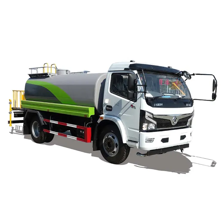 Camion-citerne de l'eau d'acier inoxydable de Dongfeng 4x2 5000l pour l'eau potable et le nettoyage de route
