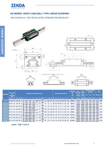 工厂供应HGR20直线导轨20毫米与HGH20CA HGW20CA直线轴承 - Product Image 6