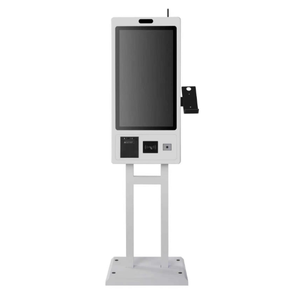 Android 21,5 24 32 pulgadas autoservicio de pie quiosco táctil POS con impresora térmica escáner de código QR para auto-pago - Product Image 1