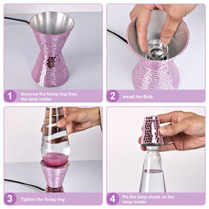 Phụ Kiện Trang Trí Nhà Đèn Led Ban Đêm Phong Cách Tên Lửa Đổi Màu Đèn Dung Nham Ống Kính - Product Image 4