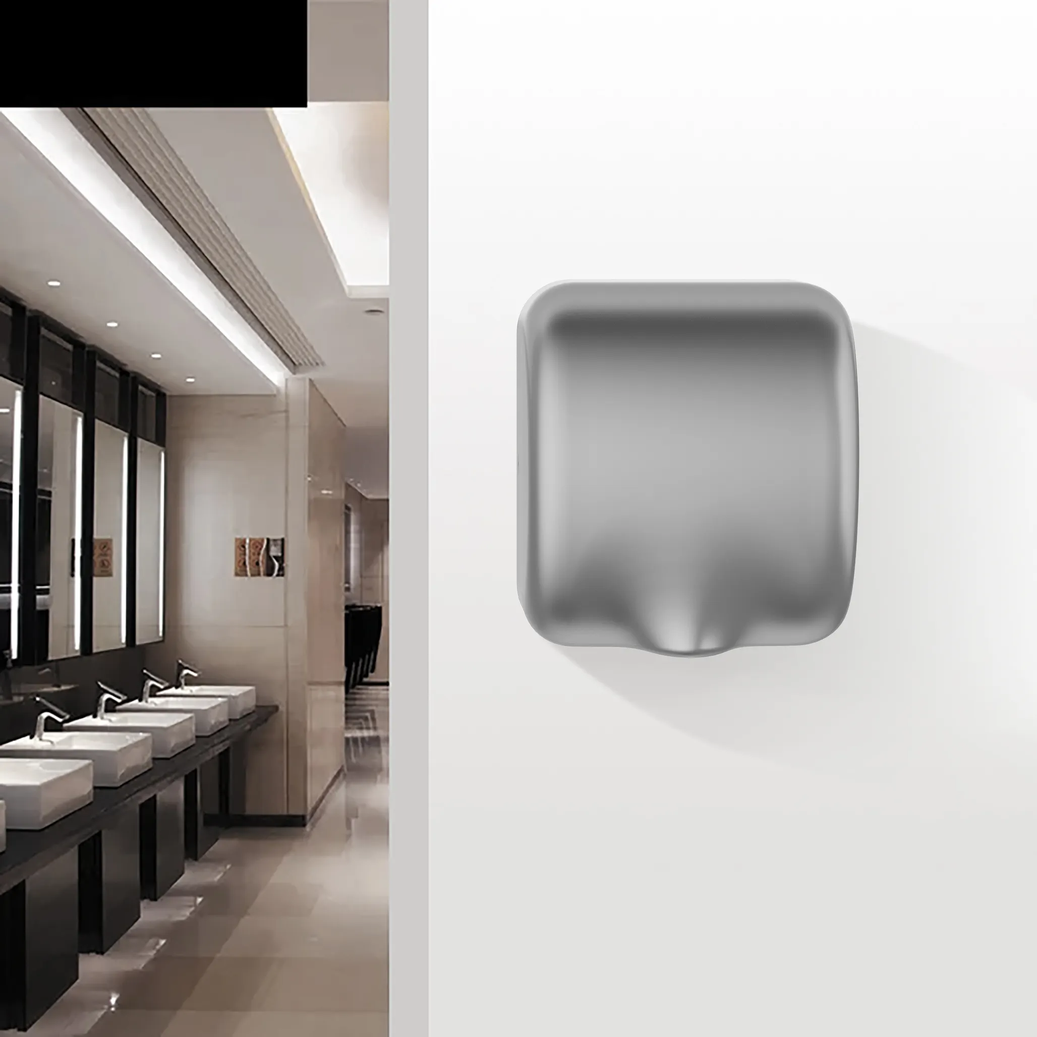 Автоматическая настенная Коммерческая сушилка для рук для отеля, аэропорта, торгового центра, школы, ванной комнаты