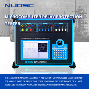 Unidad de calibración de protección de relé trifásico de alta precisión NUOSC Relé de prueba de automatización de 220V para subestación de Indonesia