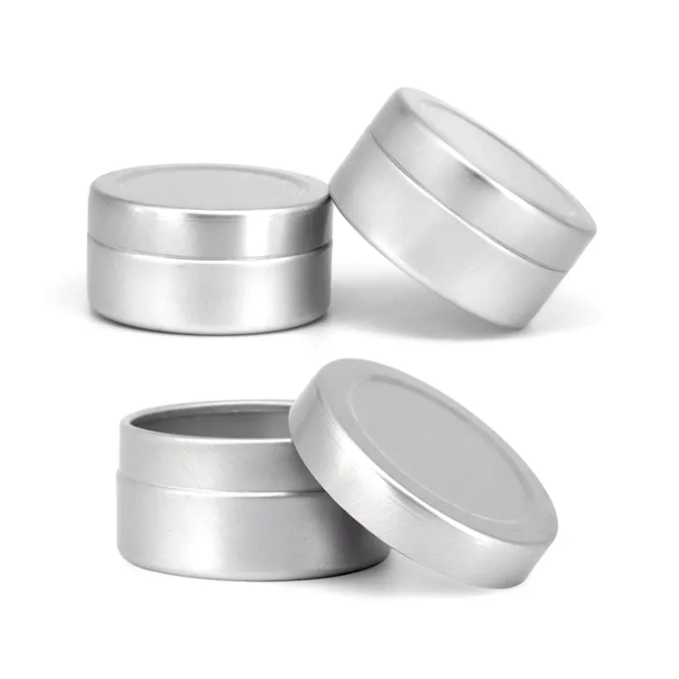Mini-Blümalum-Lippenstiftbehälter leere Sahnbox Zinndose Metalldosen für Sahne oder Lippenstift