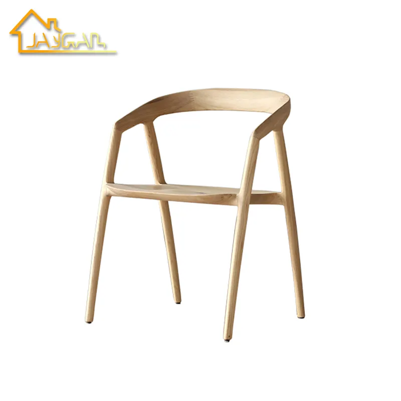 Sillas de madera sólida en línea para Hotel, sillas de roble para restaurante, comedor, tienda de café