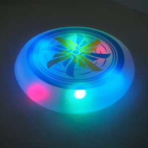 จานร่อนสุนัขเป่าลมมีไฟ LED สำหรับกีฬากลางแจ้งแผ่นร่อนสำหรับสุนัขแบบพลาสติกทนทานโลโก้ออกแบบได้ตามต้องการ - Product Image 6