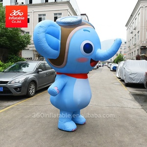 Không thấm nước Oxford vải in ấn di chuyển Inflatable phim hoạt hình đáng yêu Elephant cho quảng cáo trang phục Inflatable nhân vật bức tượng - Product Image 5
