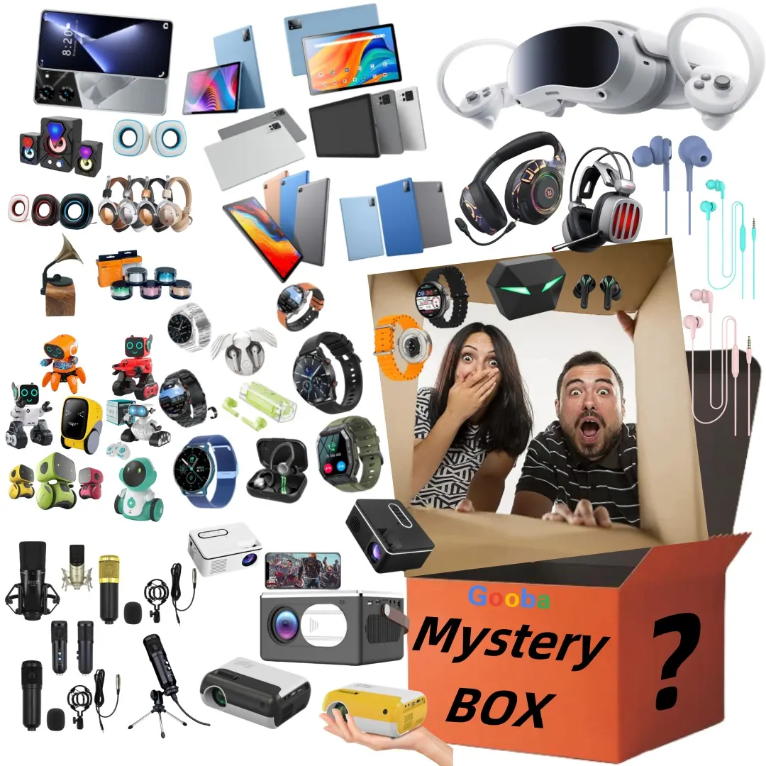 2024 Popular Electronics Lucky Mystery Boxes Party Toys Gifts may open: wireless Gaming earphones, Amplifiers,drones, more gifts