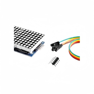 MAX7219 modulo microcontrollore modulo di controllo a matrice di punti 4 in 1 Display invia linea 5P (H6A4) - Product Image 3